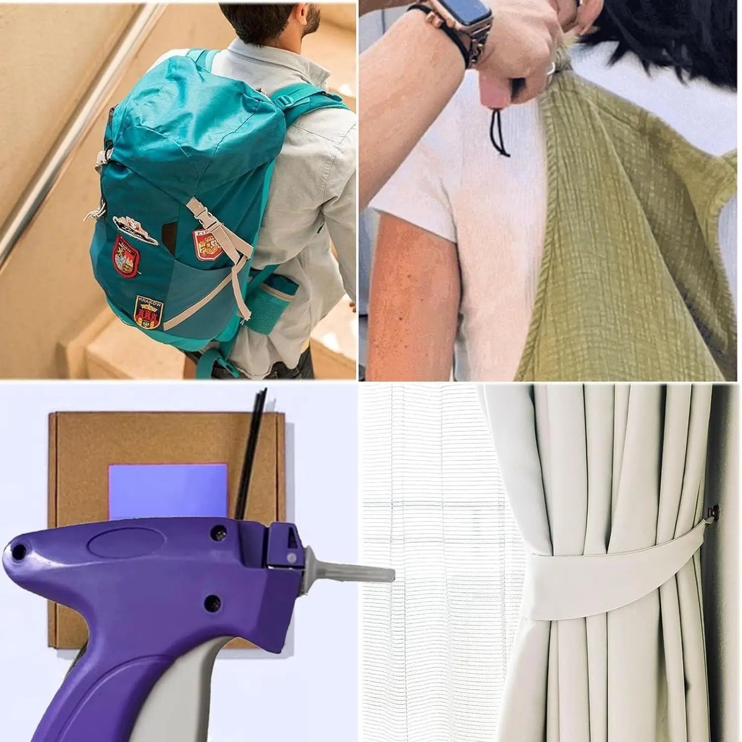 Quick Clothing Fixer,Clothing Fixer Micro Stitch Gun Fine Stitch Tagging Gun For Clothing Mini Stitch Gun Sewing Quilting Hemmin