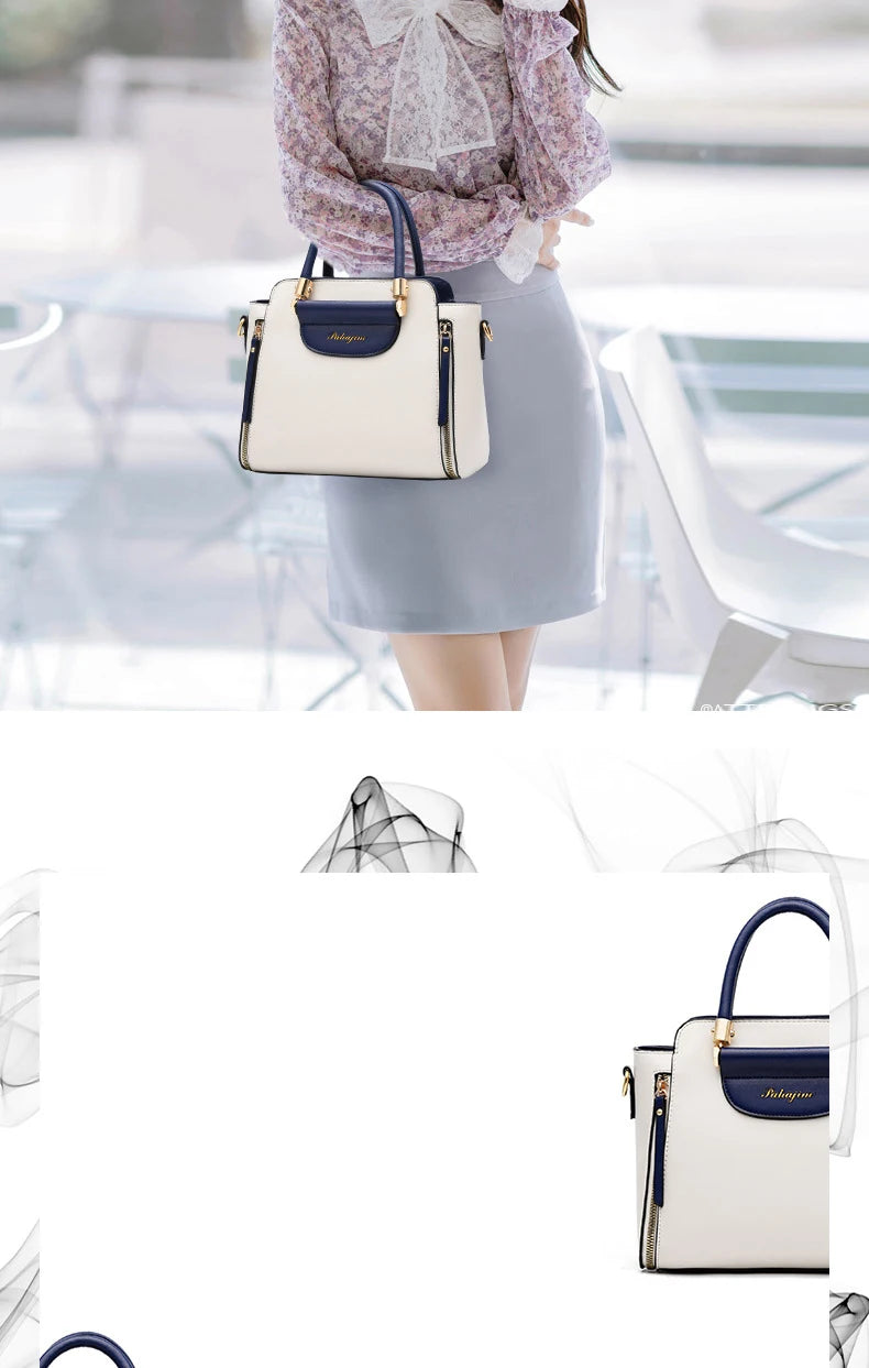 Women's bag 2025 new fashion women's bags hit color hand-held  bag Europeand the United States all-match shoulder messenger bag