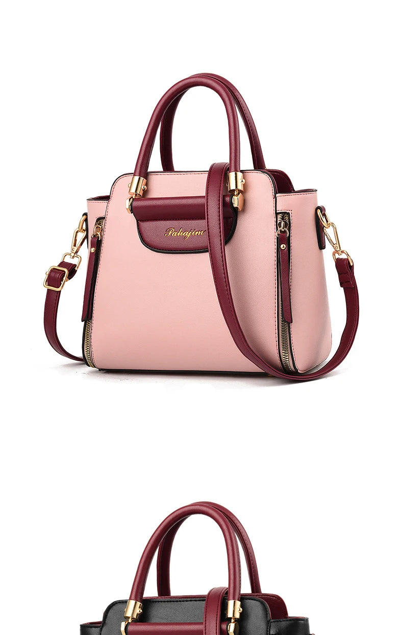 Women's bag 2025 new fashion women's bags hit color hand-held  bag Europeand the United States all-match shoulder messenger bag