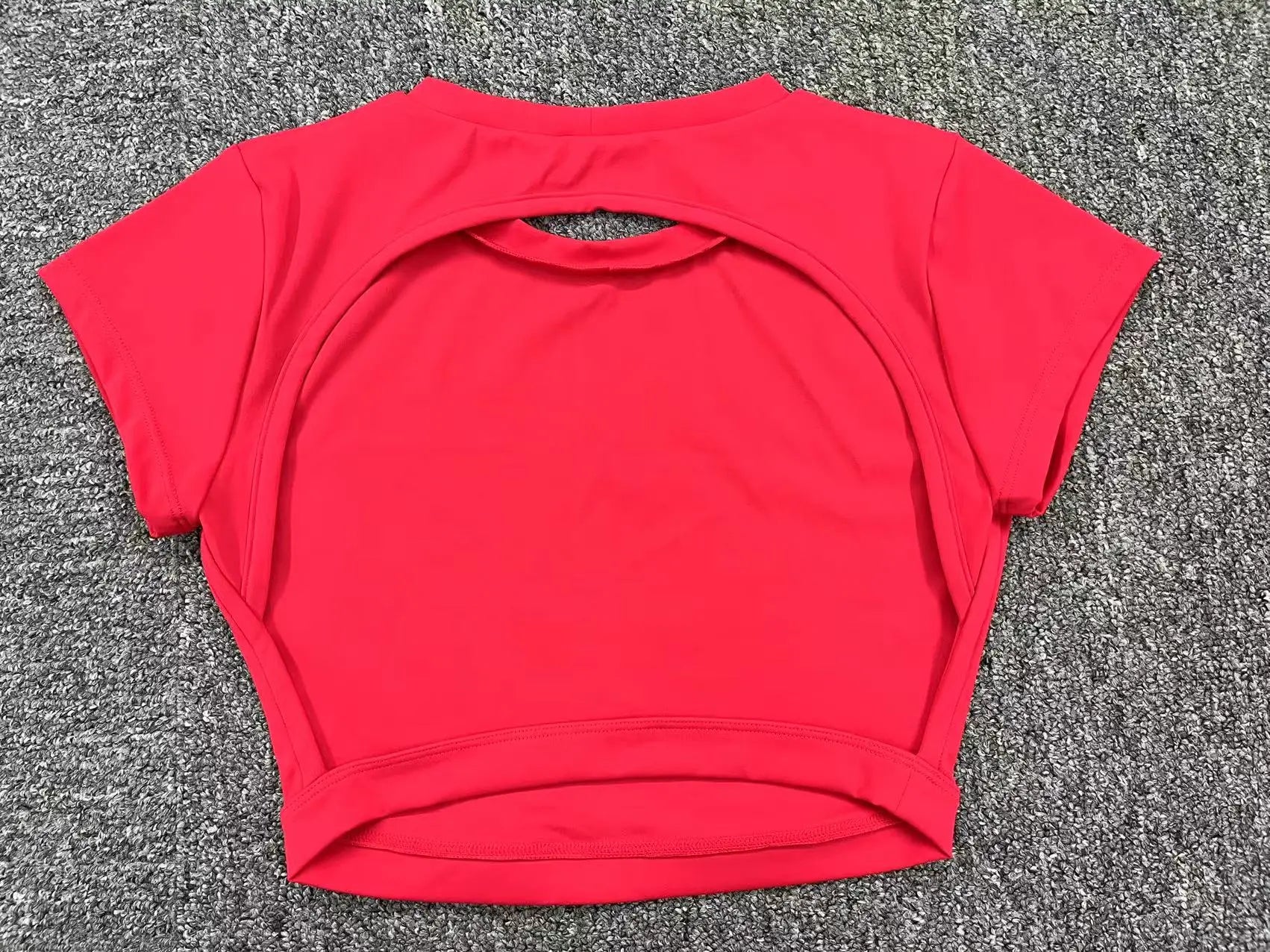 Sports Muscle Back Tee Without Padded Women Backless Sports Shirts Workout Gym Training Yoga T-Shirt Outdoor Open Back Tops