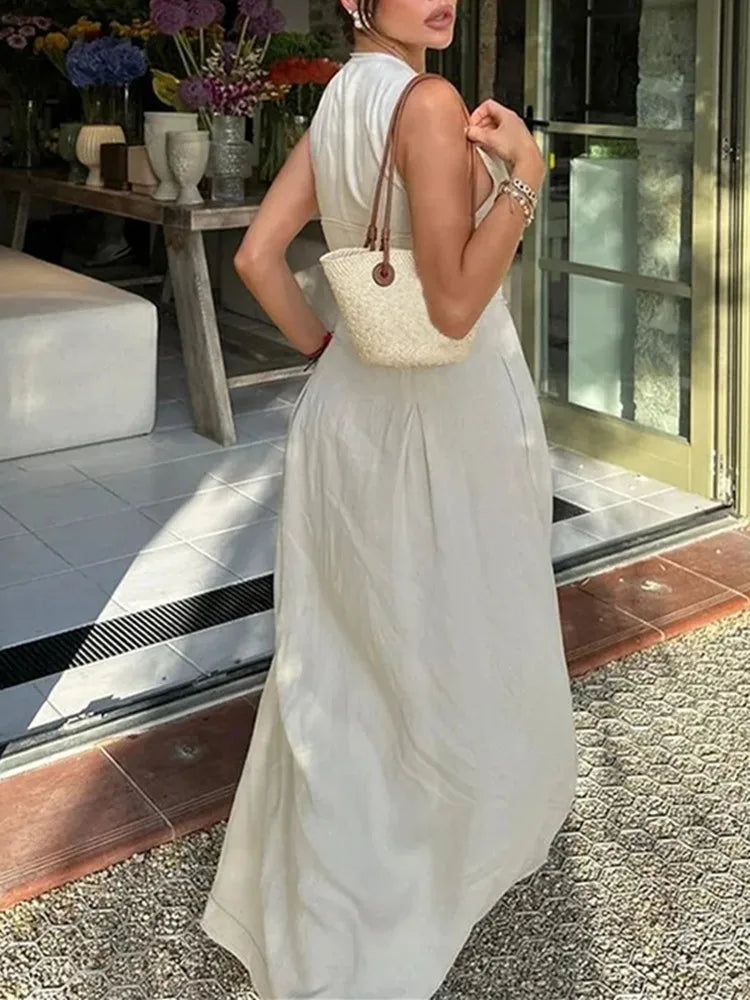 TRAF Zipper Long Dress