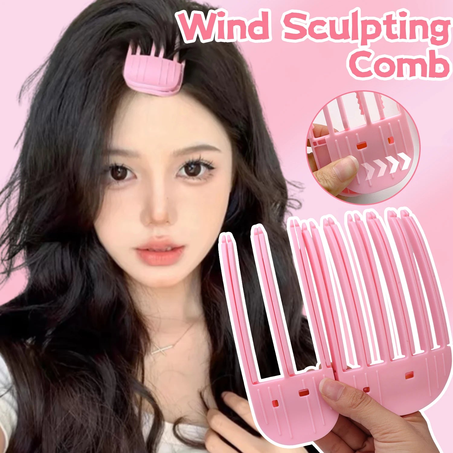 1/2pcs Korean Fluffy Hair Roots Clips Comb Lazy Hair Top Styling Curling Barrel Portable Hairs Clip Volume Wind Sculpting Comb