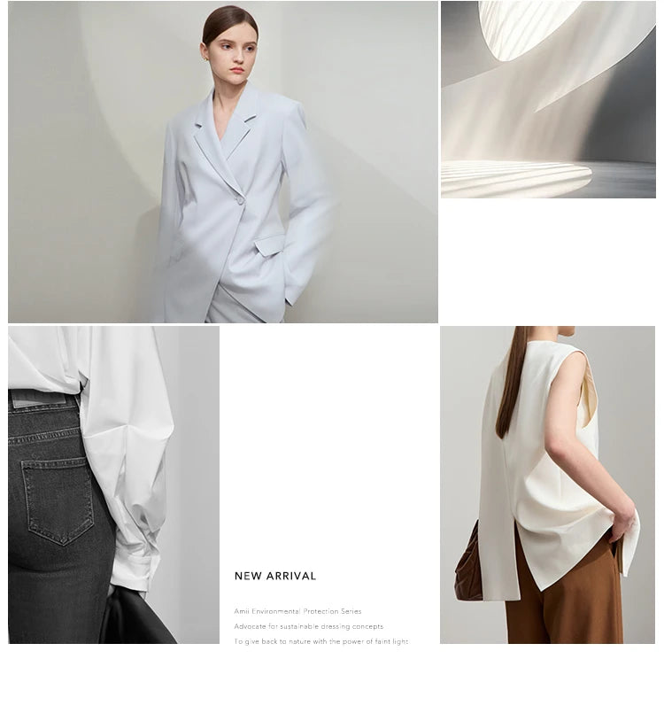 Amii Minimalist Cotton T-Shirts For Women 2025 Summer New V-Neck Pullover Loose Short Shoulder Sleeve Chic Commute Tops 12552001