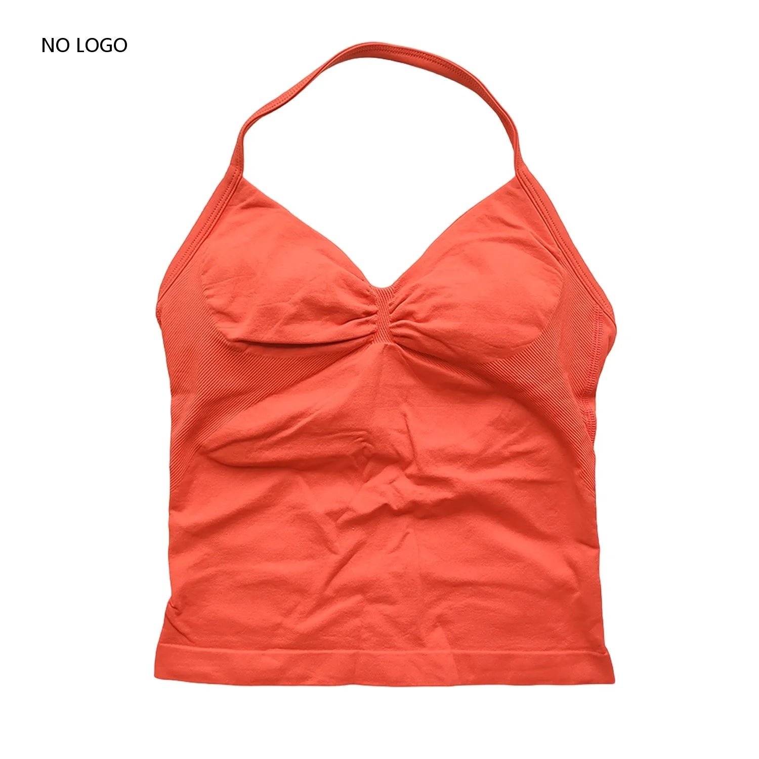 ARFTE Longline Strappy Gym Top Backless Gym Clothes Women Scrunch Built-in Bra With Removable Cups Yoga Tank Tops