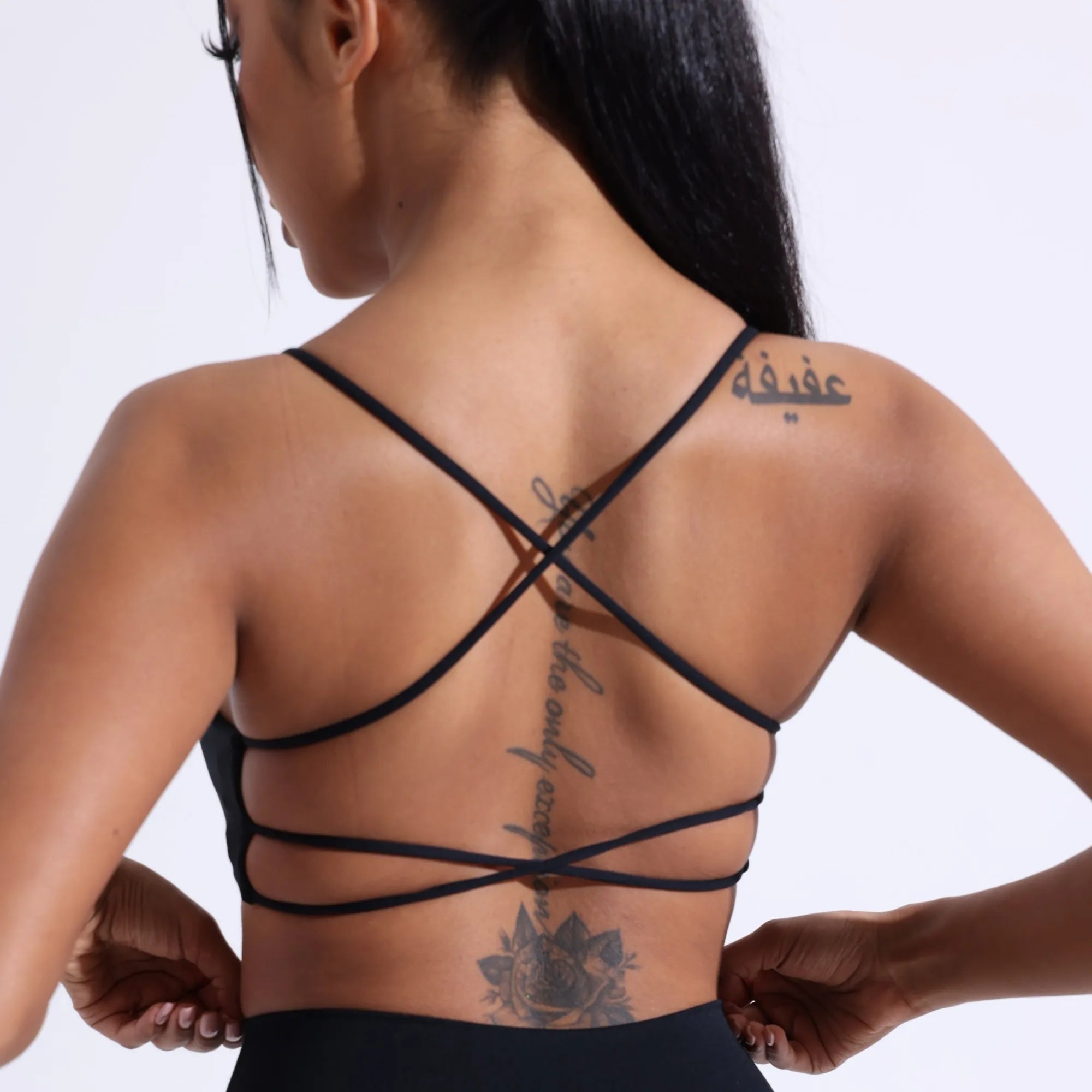 Solid Color Gym Yoga Underwear Women Cross Back Straps Fitness Bra High Strength Tight Sport Top Comprehensive  With Chest Pad