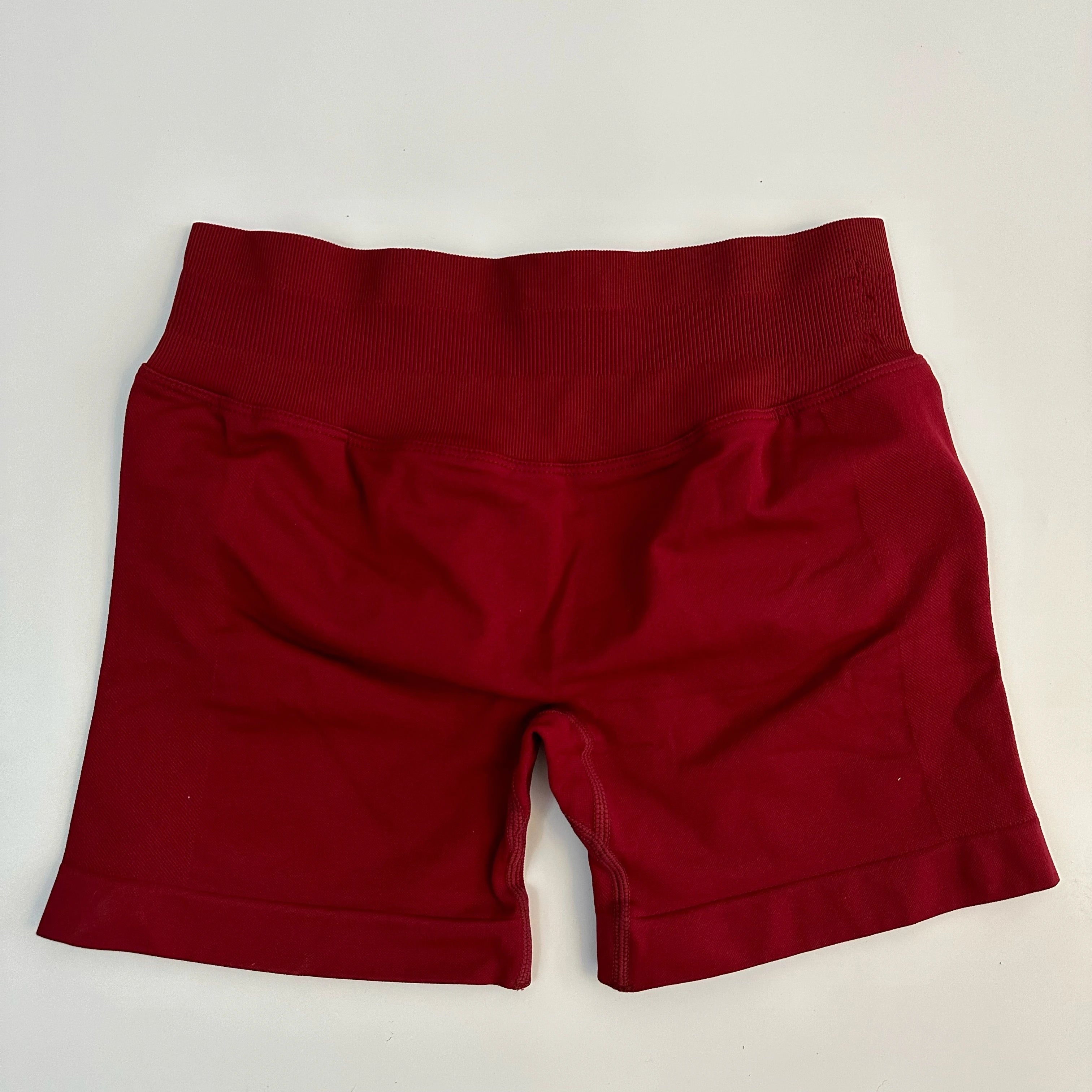 No Logo Shorts Low Ribbed Band Yoga Shorts Seamless Scrunch Bum Workout Gym Shorts Booty Stretch Running Shorts Fitness Clothes