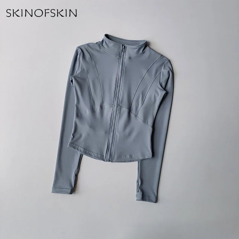 New Yoga Coat Women's Professional Speed Drying Sports Running and Cycling Coat T-Shirt Clothing Long Sleeve Fitness Top Suit