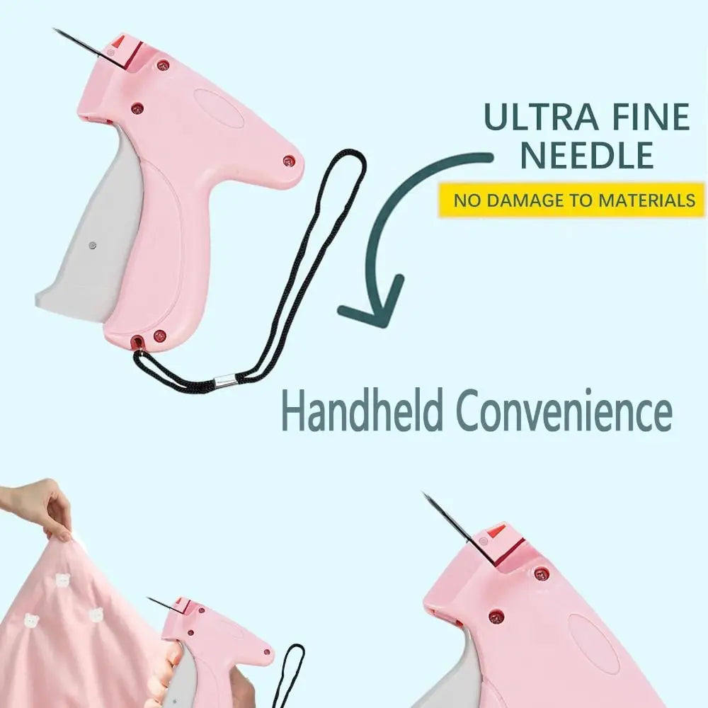 Portable Quick Clothing Fixer With Buckles Micro Stitch Tag Gun for Clothes Fixer Tool Quilt Tacking Gun Fastener Clip