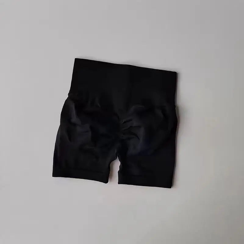 Summer High-Waist Women's Yoga Shorts Breathable Fitness Butt Lift Sports Running Shorts Cycling Push-Up Workout Gym Shorts