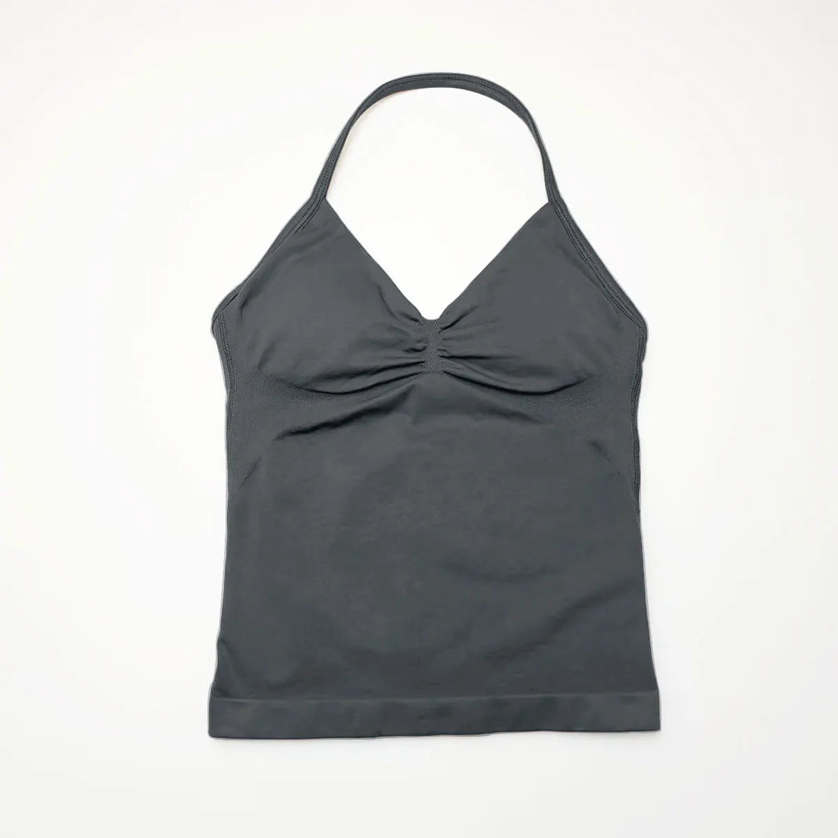 NCLAGEN Longline Strappy Top Sports Women's Yoga Vest With Built In Bra Fitness Top Gym Beautiful Back Running Workout Halter