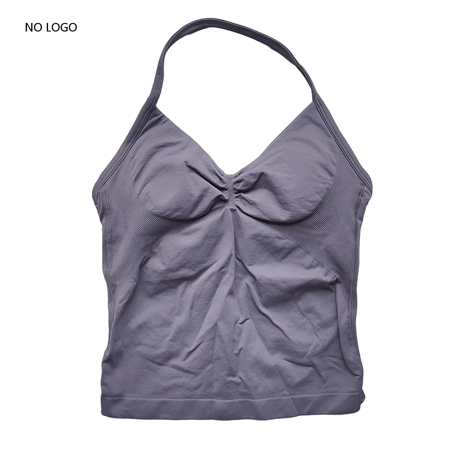 ARFTE Longline Strappy Gym Top Backless Gym Clothes Women Scrunch Built-in Bra With Removable Cups Yoga Tank Tops