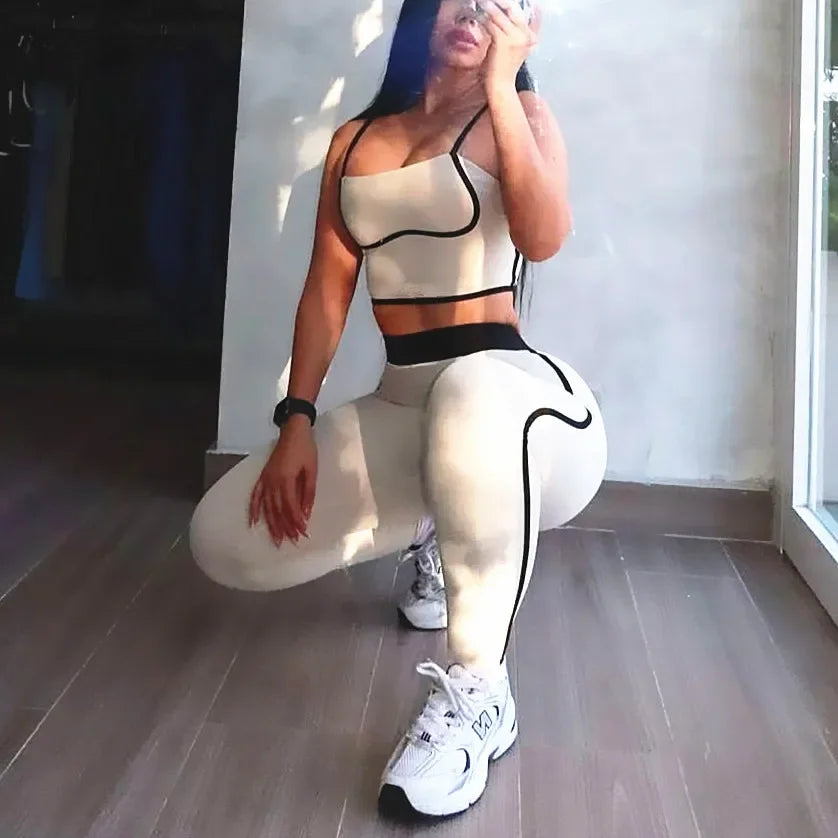 1/2PCS Women Tracksuit Yoga Set Gym Set Bra Sports Anti Shorts Skirt Workout Sportswear Running Gym Wear Athletic Suits