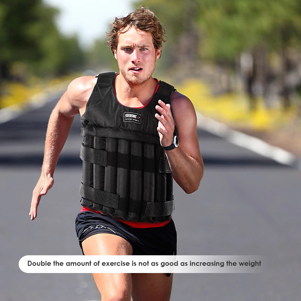 3/15/20/50kg Weight Training Suit Empty Bag Fitness Running Vest Adjustable Weight Jacket Workout Equipment for Workout Jogging