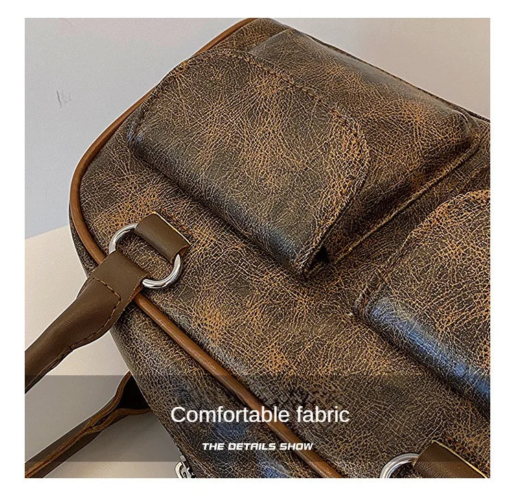 Retro Small Double Pockets Shoulder Bags for Women 2025 New Fashion Trend Designer Underarm Bag Female Handbags and Purses