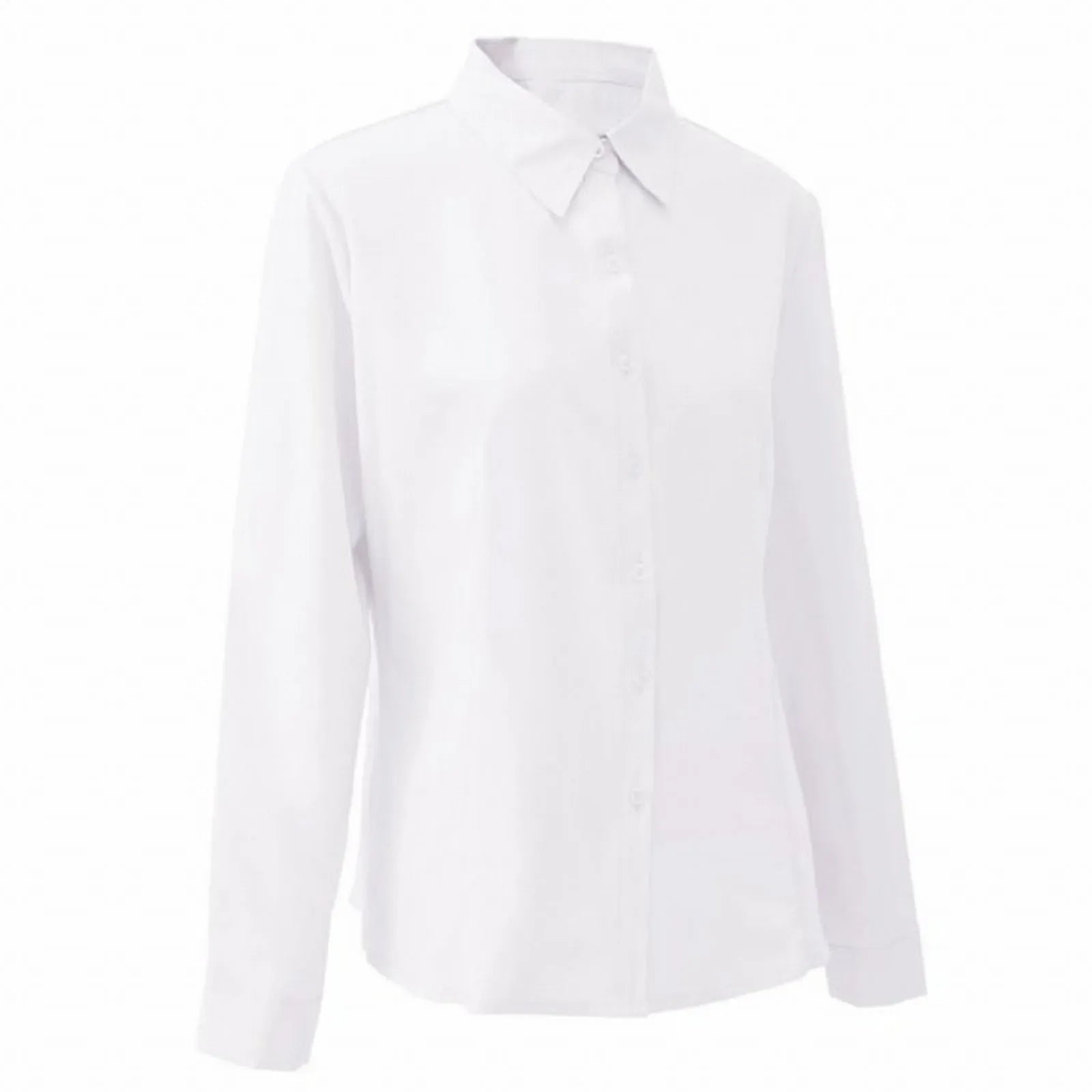 Women's Long Sleeve Blouse Office Ladies Tops Button Up Shirts 2025 Fashion Casual Shirt Long Sleeved Blouse White Shirt Women