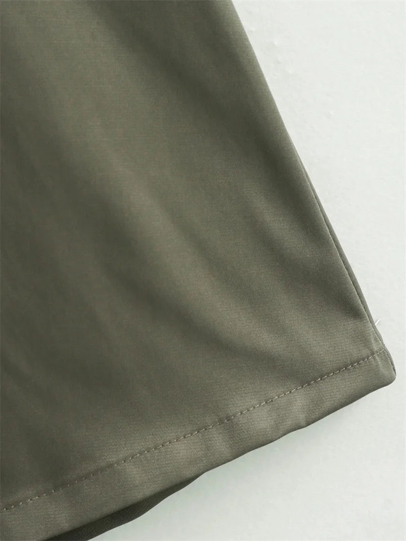 TRAF Zipper Long Dress