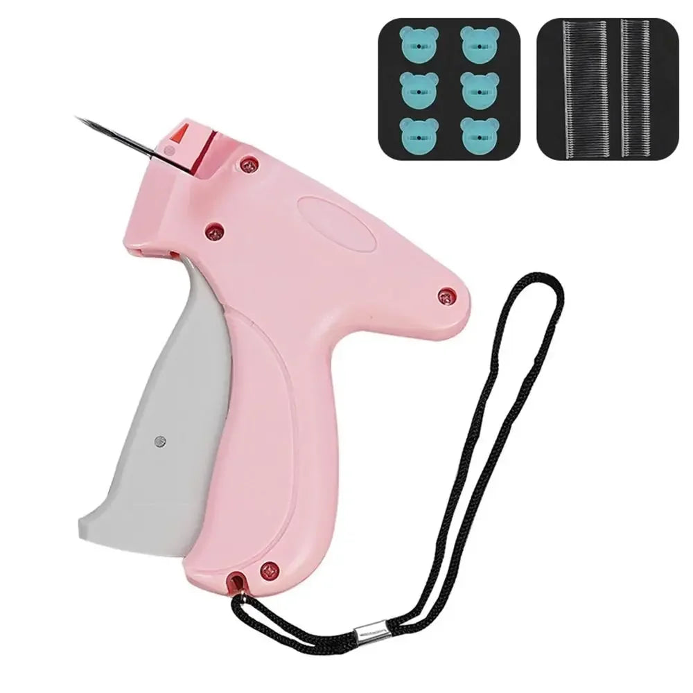 Portable Quick Clothing Fixer With Buckles Micro Stitch Tag Gun for Clothes Fixer Tool Quilt Tacking Gun Fastener Clip