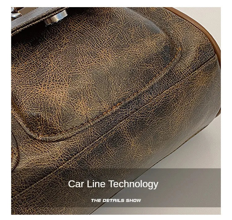 Retro Small Double Pockets Shoulder Bags for Women 2025 New Fashion Trend Designer Underarm Bag Female Handbags and Purses