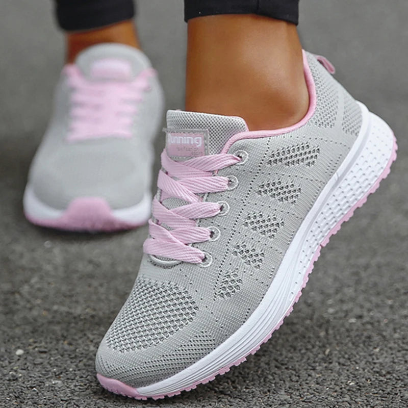 Women Flats Fashion Lightweight Shoes Women Lace Up Nurse Shoes Round Toe Sneakers Women Shoe Walking Shoes Woman Plus Size