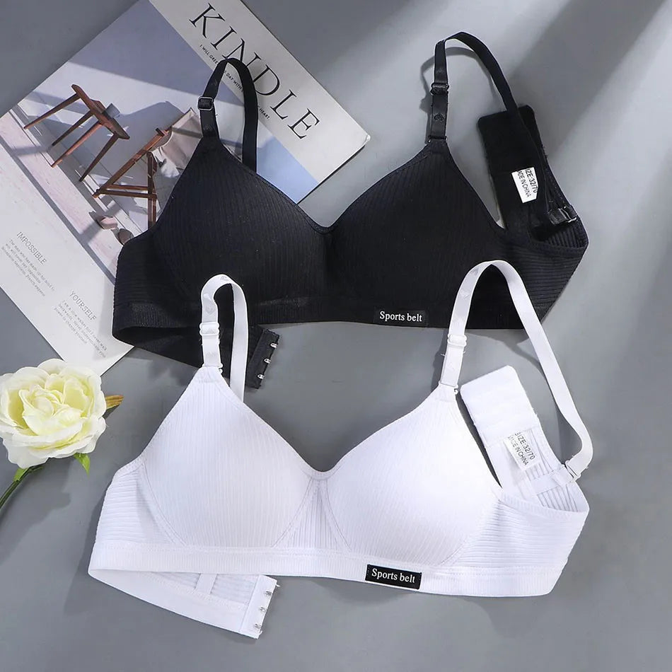 Girl Training Bras Cotton Underwear Back Buckle Design Bralette Adolescent Comprehensive Breathable Teenager Girl Sport Tops Bra