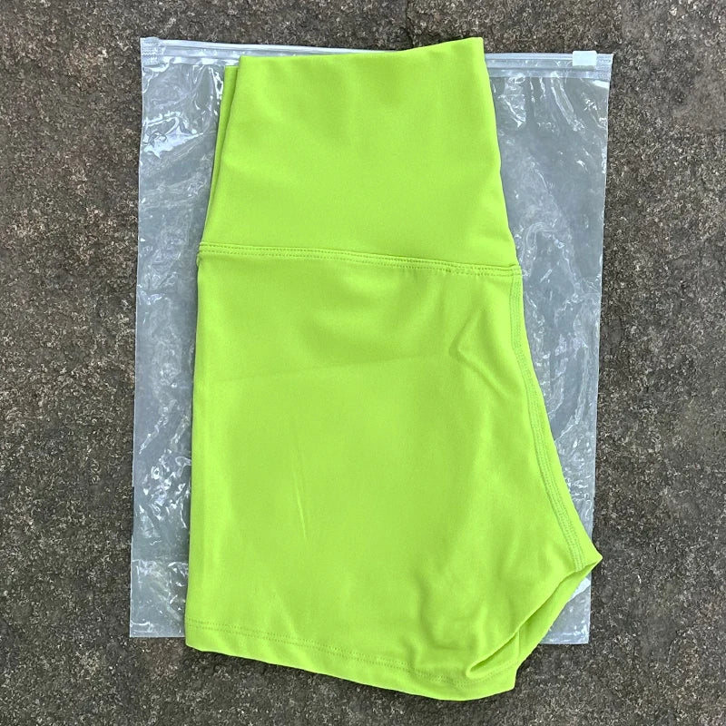 Women Sports Shorts High Waist Yoga Shorts Slim Fit Butt Lift Gym Running High Elastic Biker Shorts