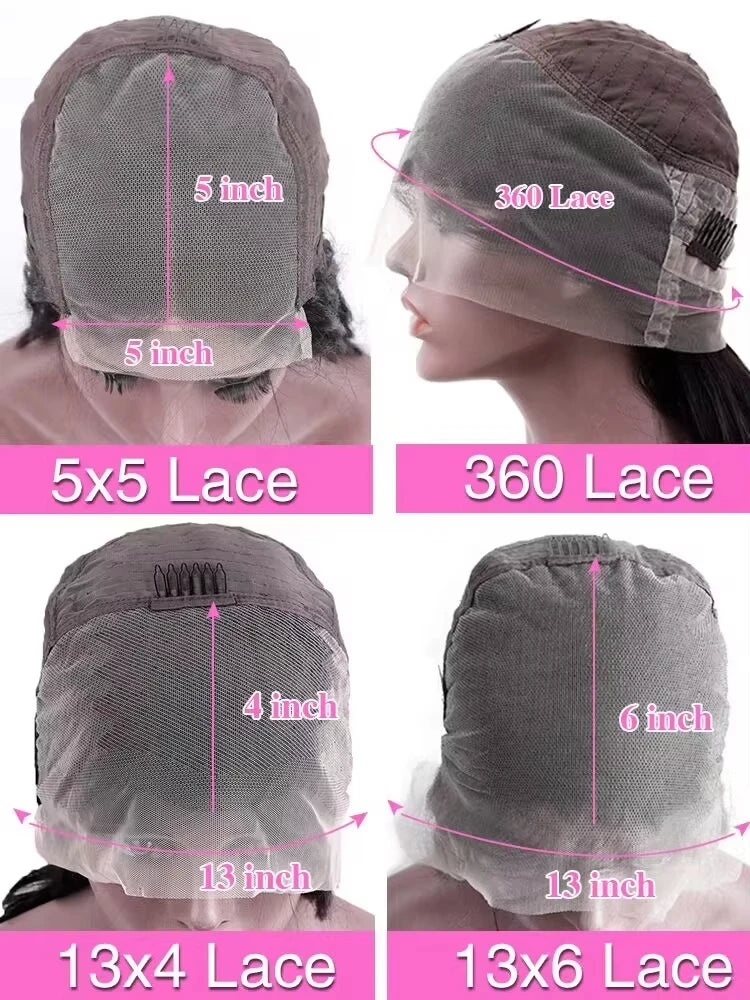 250 Density 40 36 Inch Straight Lace Front Wigs Human Hair 13x6 Hd Transparent Lace Front Human Hair Wigs Brazilian Virgin Hair