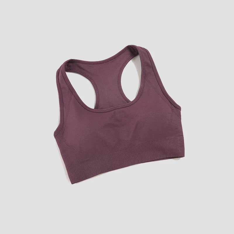 WAREBALL Tank Top Women Female Gym Yoga Bra Padded Sports Bra Removable Workout Push Up Crop Top Fitness Bra Athletic Sportswear