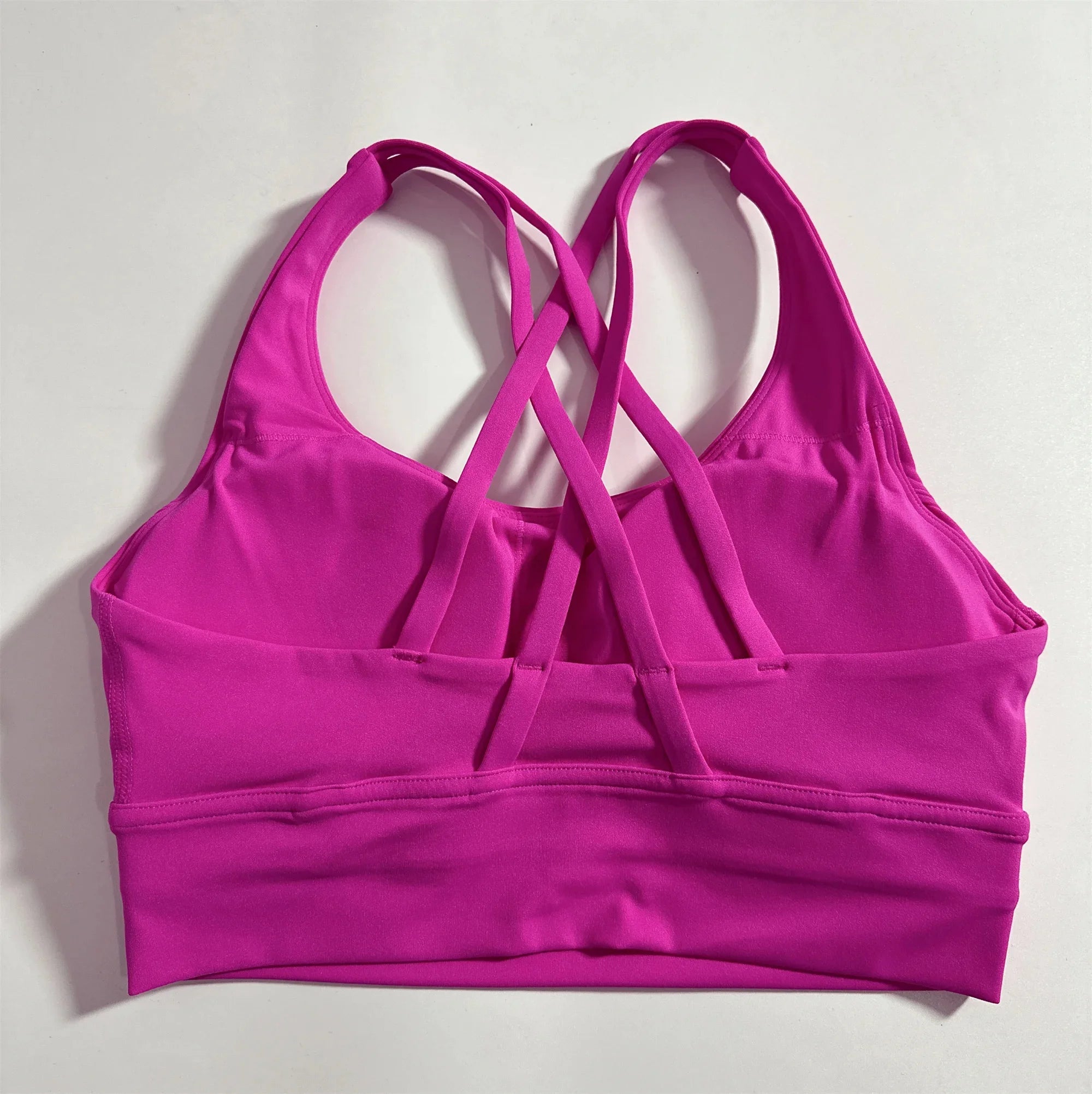 Solid Color Fitness sport Bra Women Cross soft high strength Tight Top Comprehensive Training Gym Yoga Underwear With Chest Pad