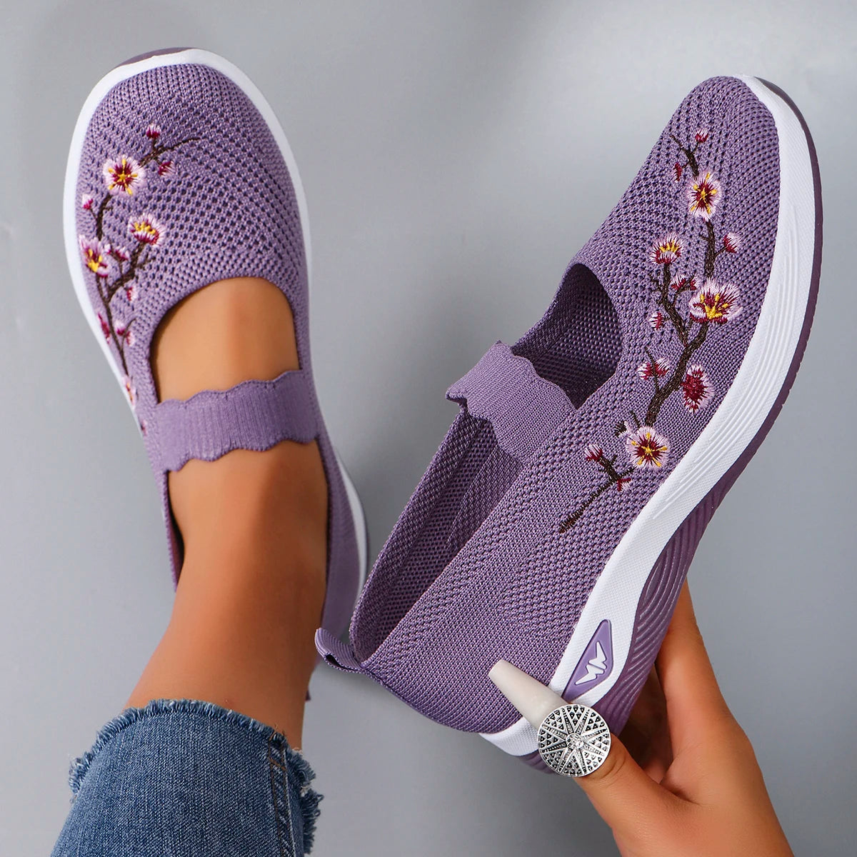 Women's summer breathable mesh flat shoes women's shoes casual sports shoes, clearance free shipping