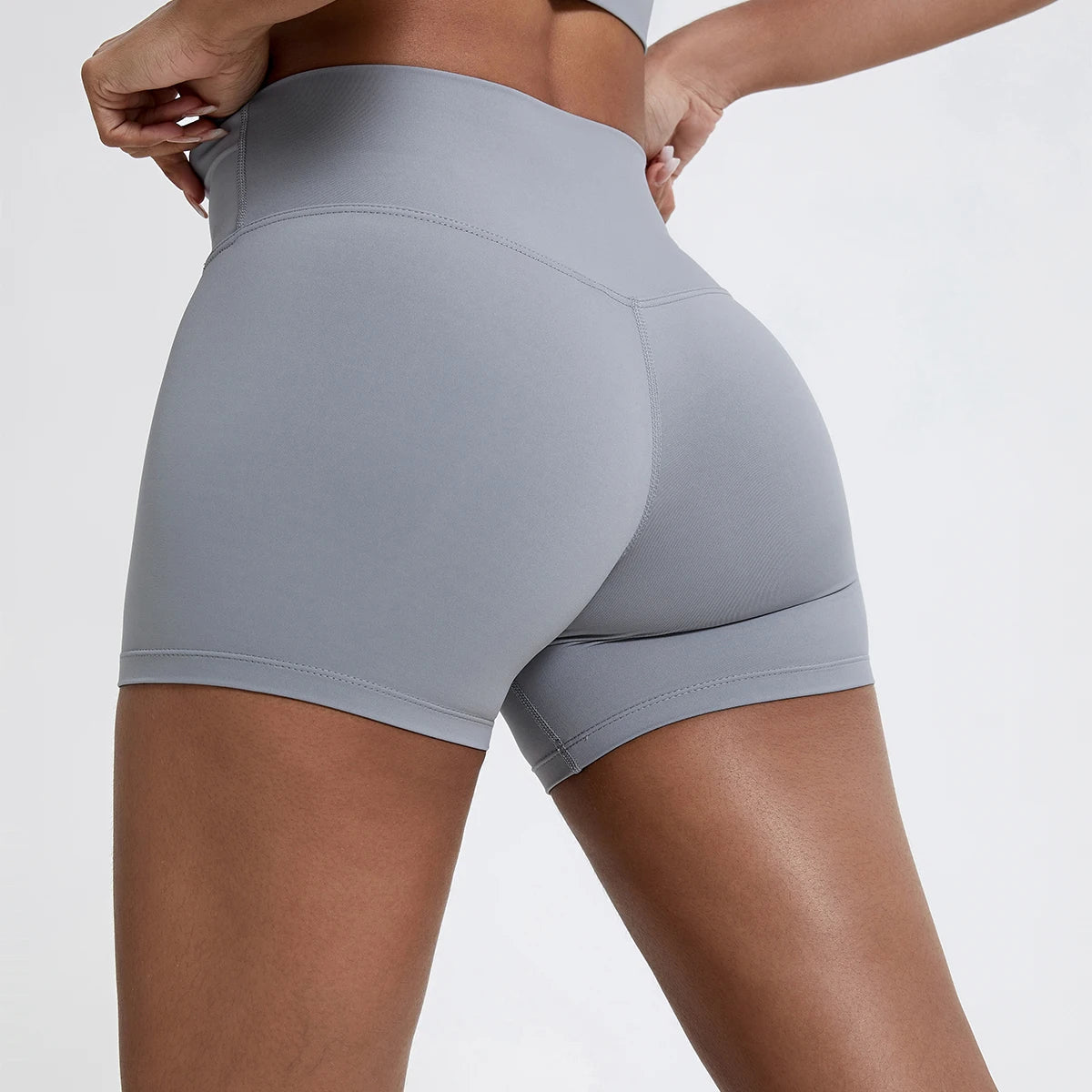 Hearuisavy Running Sports Shorts Women Buttock Lift Gym Leggings Women Cycling Slim Fit Workout Shorts High Waist Yoga Shorts