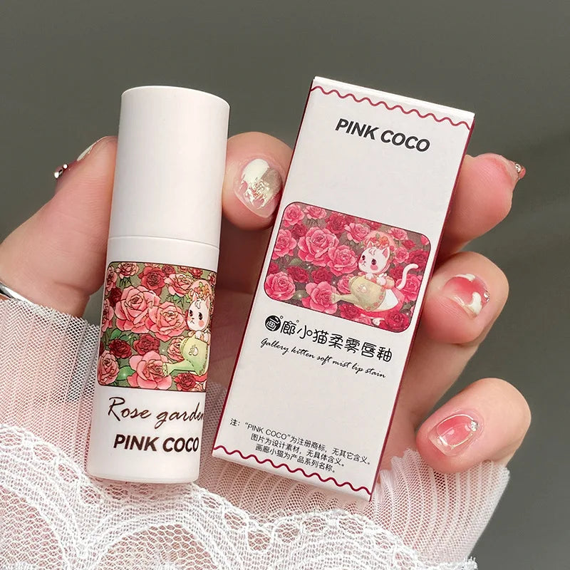 Rose Garden Matte Muse Lip Mud Liquid Lipstick Waterproof Nude Lip Gloss Long Lasting Non-stick Cup Sexy Women Lipgloss Cosmetic