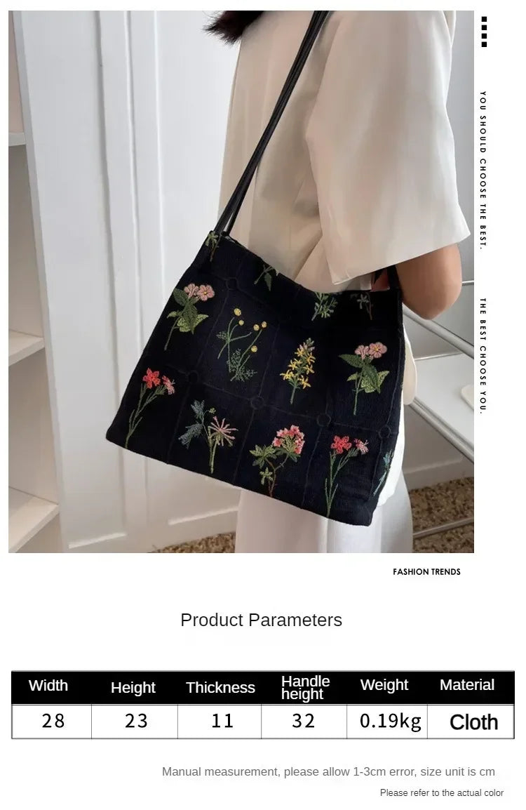 New Chinese Style Retro Bag 2025 New Models Silk Jacquard Fashionable Minimalist Bag Single Shoulder Diagonal Cross Women's Bag