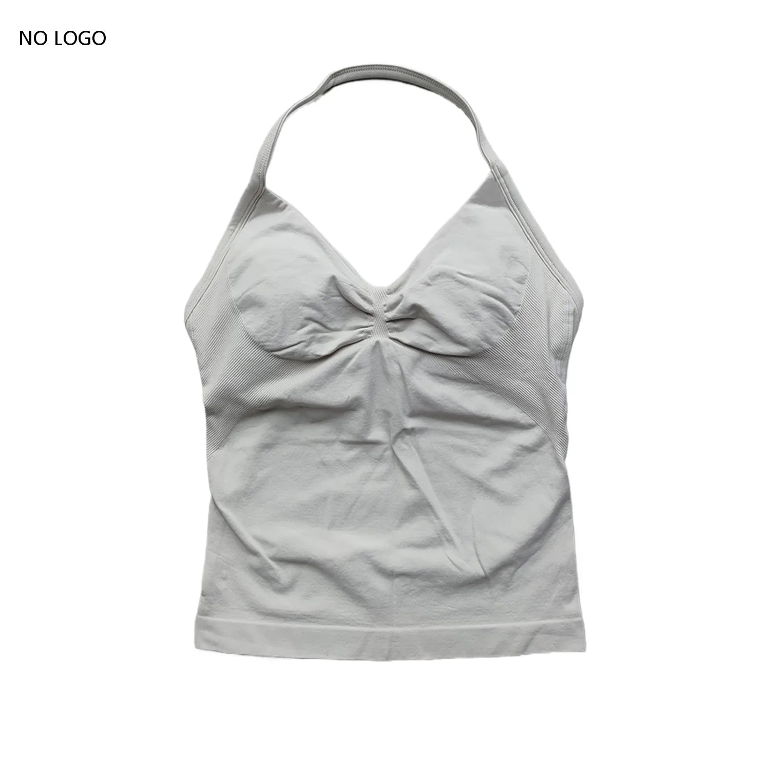 ARFTE Longline Strappy Gym Top Backless Gym Clothes Women Scrunch Built-in Bra With Removable Cups Yoga Tank Tops