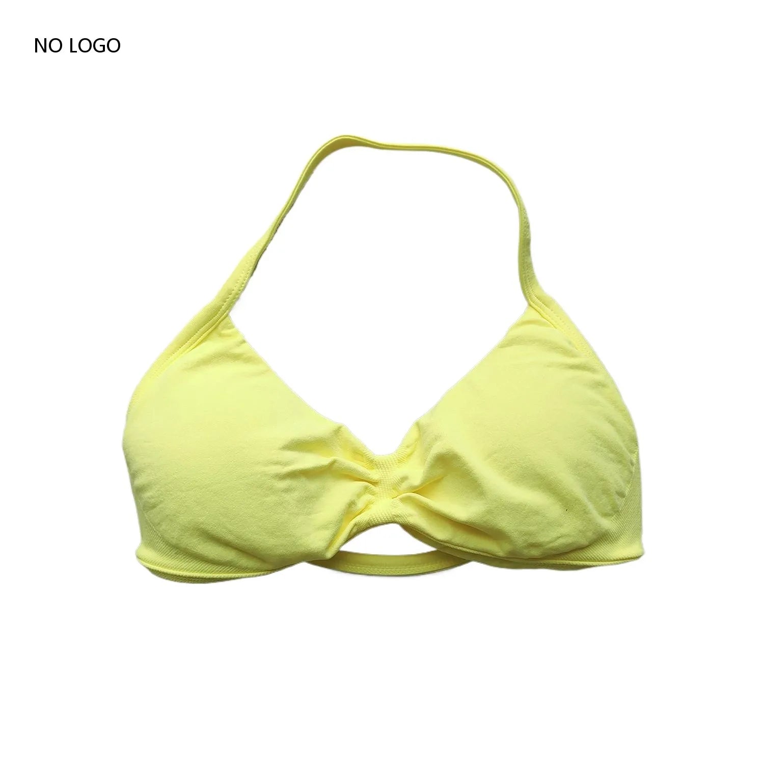 ARFTE Sports Bra Strappy Backless Yoga Gym Bra Removable Cups Women Workout Clothing Gym Top Halter Sport Bras