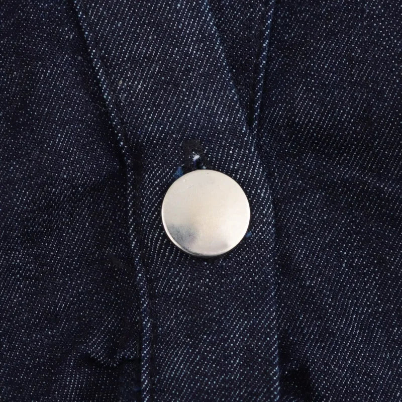 ETJ 2025 traf Spring New 1975 series denim MIDI dress with lapel side zipper fashion wrinkle waist slim elegant dress