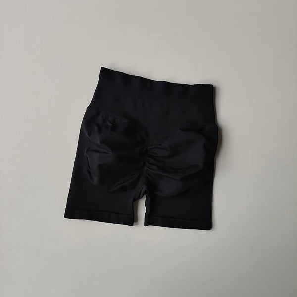 Peach Hip Lifting Sports Shorts Women High Waist and Waist Tightening Slimming Running Hip Speed Drying Three Point Tight Pants
