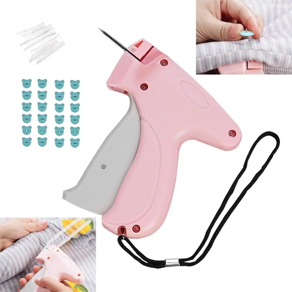 Portable Quick Clothing Fixer With Buckles Micro Stitch Tag Gun for Clothes Fixer Tool Quilt Tacking Gun Fastener Clip