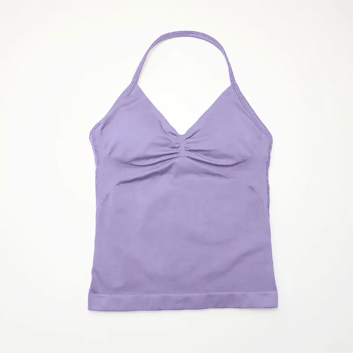NCLAGEN Longline Strappy Top Sports Women's Yoga Vest With Built In Bra Fitness Top Gym Beautiful Back Running Workout Halter
