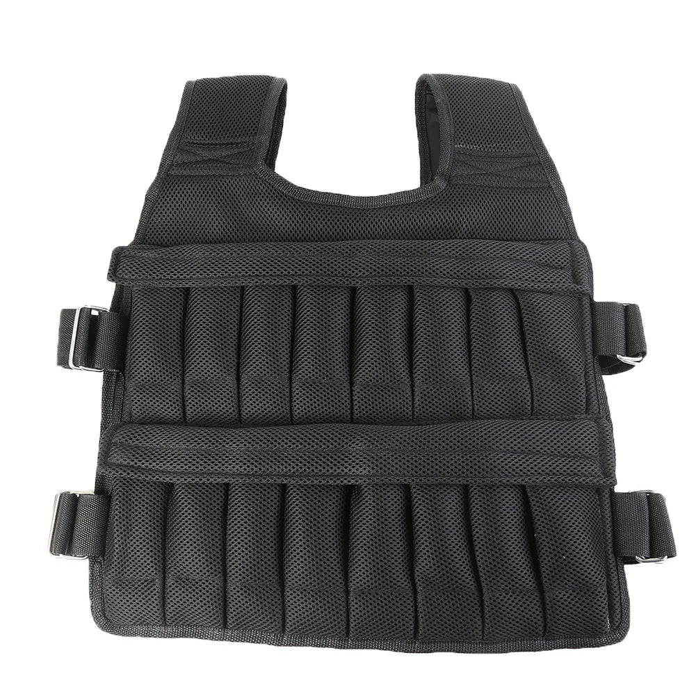 1 - 110LBS Adjustable Weighted Vest Running Loading Weighted Vest Training Workout Fitness Adjustable Waistcoat Jacket Man Women