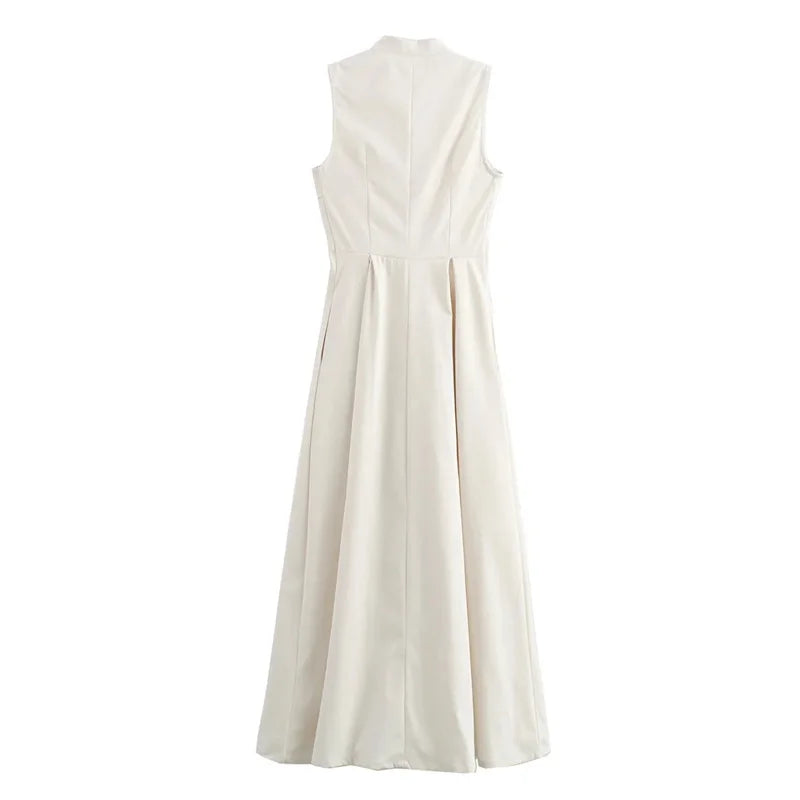 TRAF Zipper Long Dress